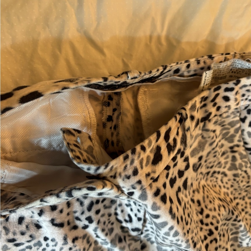 Zara Basic Animal Print Pants - Picture 3 of 13